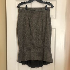 Zack Posen High Low Pencil Skirt